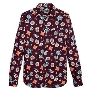 Paisley & Gray Slim Fit Sport Shirt size: 2XL  colour: wine